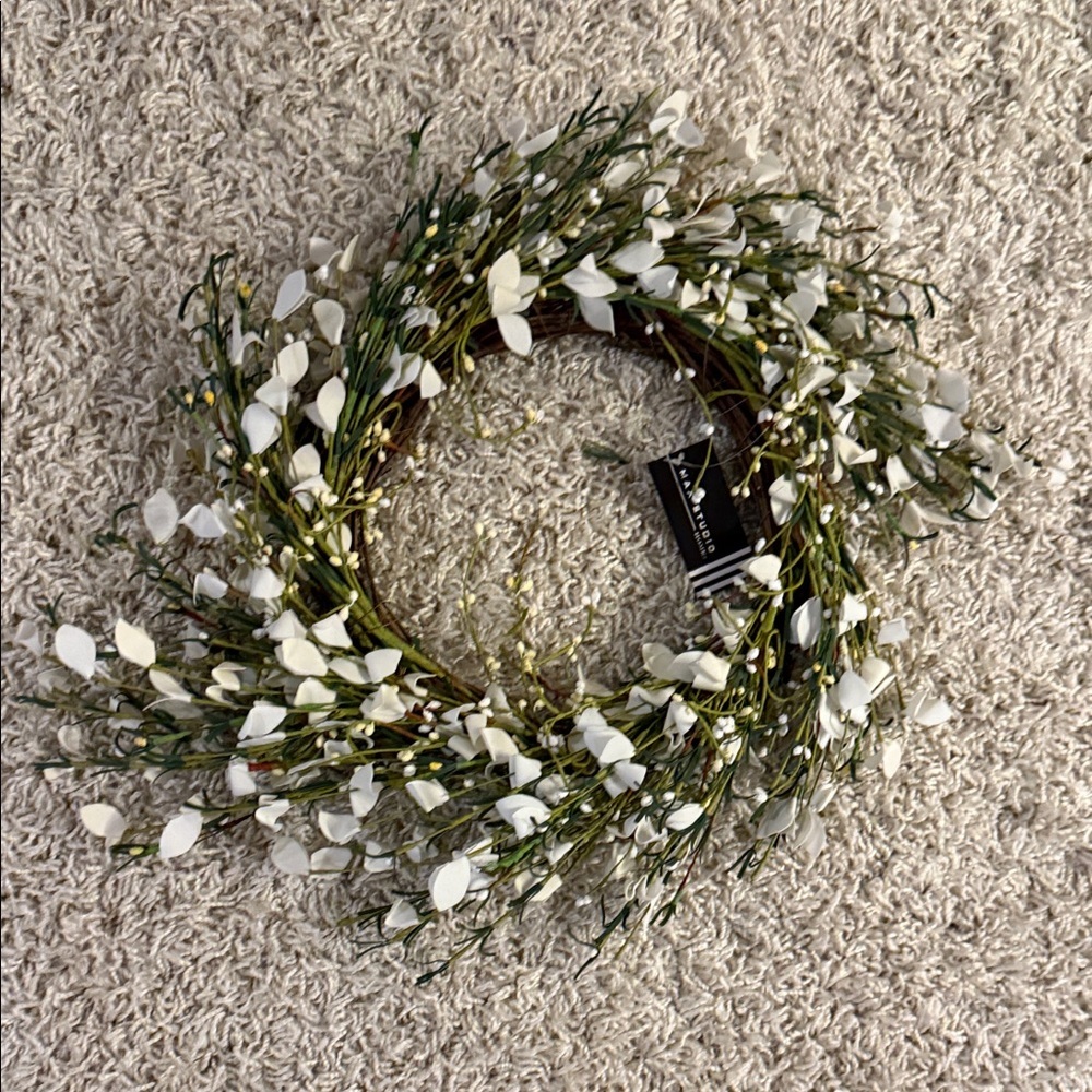 Max Studio Cream and Green Floral Arrangement